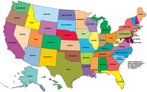 Map of USA
