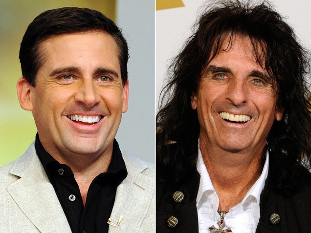 Steve Carell and Alice Cooper