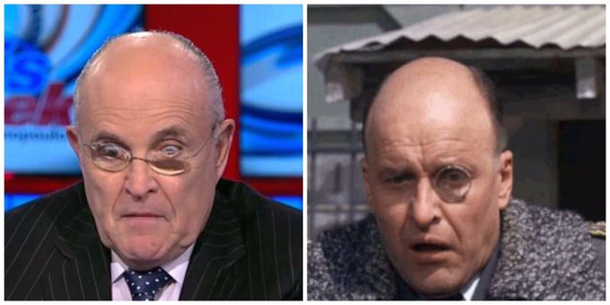 Rudy Giuliano and Colonel Klink