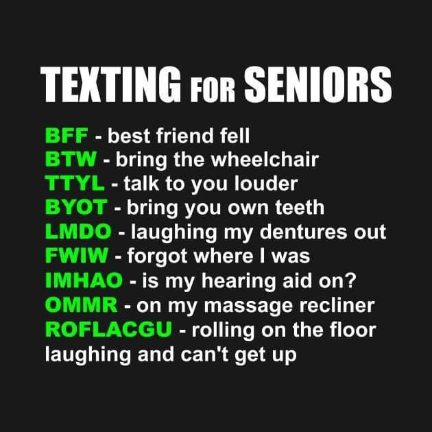 Senior Texting